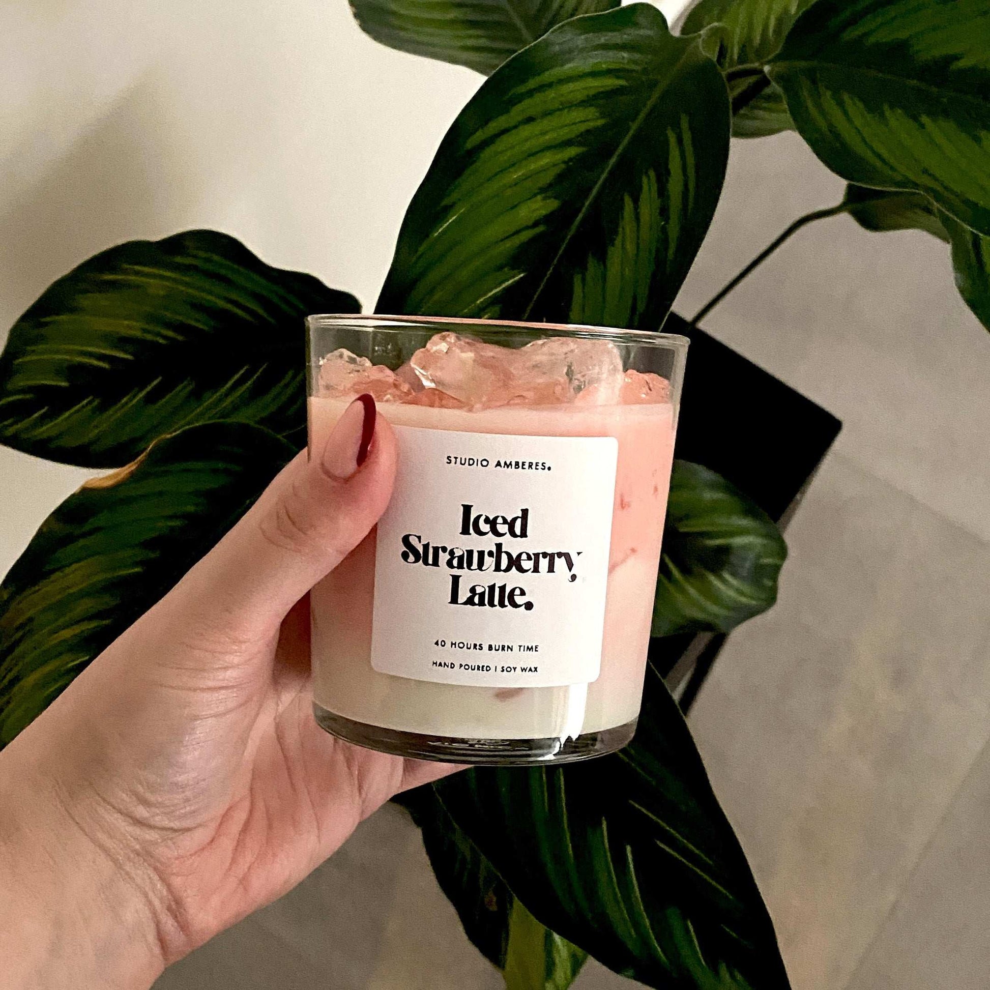 Iced Strawberry Latte